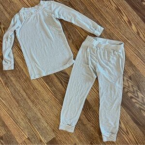 Plain Jane Striped Kids Pajamas Set size 4-5t